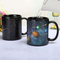 Black Customized Photo Printed Magic Mug Cup 🖤✨