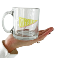 Personalized Transparent Glass Mug – 300ml | Customizable for Water & Beverages ✨💧 | Stylish & Durable