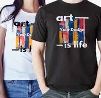 Unisex Polyester T-Shirts – 100 GSM (Black & White)